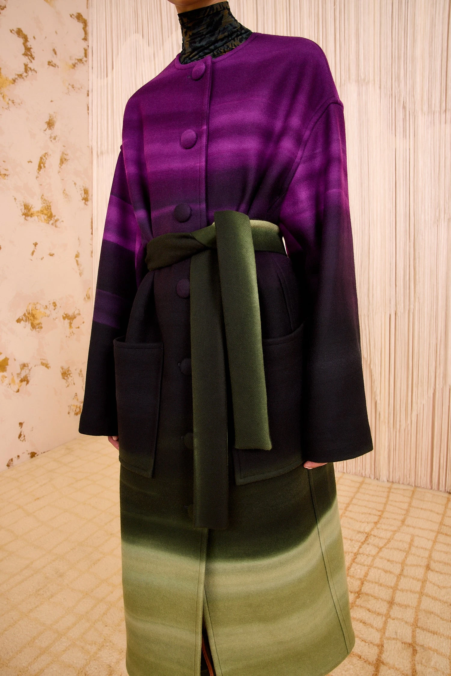 ULLA JOHNSON Fernanda Oversized Wool Melton Coat - Borealis 2 ULLA JOHNSON Fernanda Oversized Wool Melton Coat - Borealis - Image 2