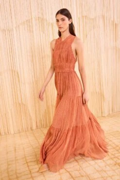 ULLA JOHNSON Freesia Gown - Saffron 6 ULLA JOHNSON Freesia Gown - Saffron -ULLA JOHNSON Outlet ULLAJOHNSON FreesiaGown Saffron UJ990130 074