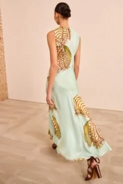 ULLA JOHNSON Gaea Midi Dress - Water Blossoms -ULLA JOHNSON Outlet ULLAJOHNSON GaeaSleevelessSilkDress WATERBLOSSOMS PS260153 04