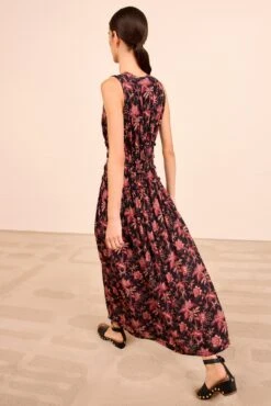 ULLA JOHNSON Kamaria Ruched Waist Dress - Midnight Lily 11 ULLA JOHNSON Kamaria Ruched Waist Dress - Midnight Lily -ULLA JOHNSON Outlet ULLAJOHNSON KamariaSleevelessTricotDress MIDNIGHTLILY PS260812 05