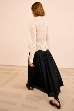 ULLA JOHNSON Kelila Button Up Blouse With Belt - Cowrie -ULLA JOHNSON Outlet ULLAJOHNSON KelilaLongSleeveButtonUpBlouse COWRIE PS260240 04 5e522258 c0bd 48ce 83e0 35e29abba41a