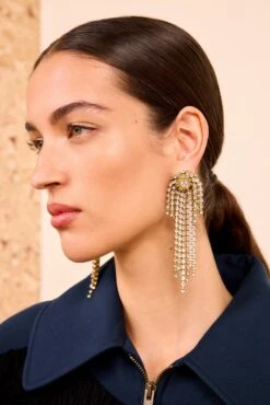 ULLA JOHNSON Large Crystal Chandelier Earring - Crystal 7 ULLA JOHNSON Large Crystal Chandelier Earring - Crystal -ULLA JOHNSON Outlet ULLAJOHNSON LargeCrystalChandelierEarring CRYSTAL PS261410 02 Alt