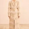 ULLA JOHNSON Lata Fringe Coat - Khaki
