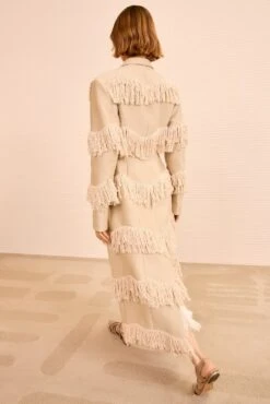 ULLA JOHNSON Lata Fringe Coat - Khaki 8 ULLA JOHNSON Lata Fringe Coat - Khaki -ULLA JOHNSON Outlet ULLAJOHNSON LataTrench KHAKI PS261204 04 bd875965 8fc6 48af a7f4 ab4a8850bddc