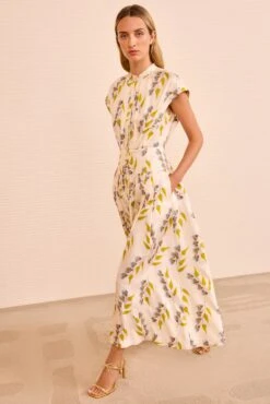 ULLA JOHNSON Lausanne Button Up Dress - Infinite Flower -ULLA JOHNSON Outlet ULLAJOHNSON LausanneSleevelessButtonUpDress INFINITEFLOWER PS260154 04