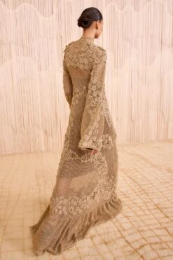 ULLA JOHNSON Leah Crochet Knit Maxi Dress - Lurex Combo -ULLA JOHNSON Outlet ULLAJOHNSON LeahCrochetKnitMaxiDress LUREXCOMBO FA250755 04