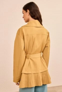 ULLA JOHNSON Lison Jacket W/ Pleat Detail - Almond -ULLA JOHNSON Outlet ULLAJOHNSON LisonNylonJacketwithPleatDetail ALMOND PS260510 05 2ecb5698 d3c3 4e1f b313 de3d7f09ea91