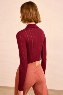 ULLA JOHNSON Lottie Knit Cardigan - Claret 7 ULLA JOHNSON Lottie Knit Cardigan - Claret -ULLA JOHNSON Outlet ULLAJOHNSON LottieKnitCardigan CLARET PS260747 04