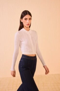 ULLA JOHNSON Lottie Knit Cardigan - Pristine 6 ULLA JOHNSON Lottie Knit Cardigan - Pristine -ULLA JOHNSON Outlet ULLAJOHNSON LottieKnitCardigan PRISTINE PF250737 03 v4