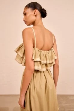 ULLA JOHNSON Lucian Waist Tie Long Dress - Sand 9 ULLA JOHNSON Lucian Waist Tie Long Dress - Sand -ULLA JOHNSON Outlet ULLAJOHNSON LucianWaistTieDress SAND PS260118 ULLA JOHNSON 0550717 UJ PS26 ENYA 050