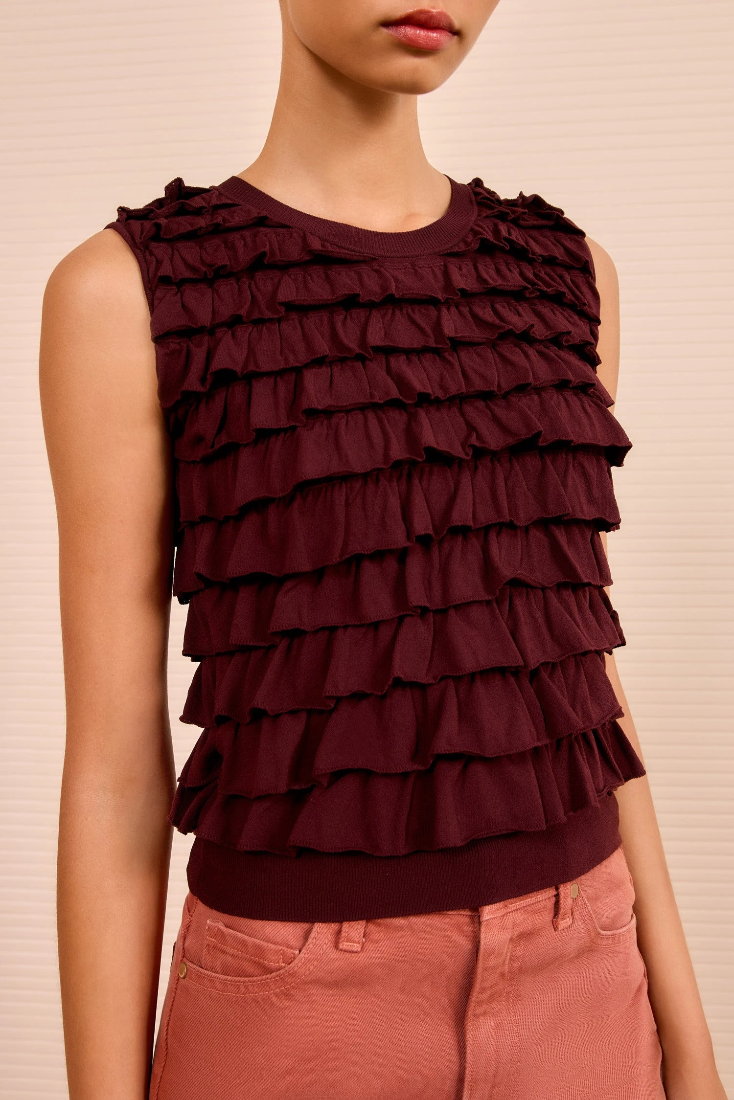 ULLA JOHNSON Lula Tank - Claret 2 ULLA JOHNSON Lula Tank - Claret - Image 2