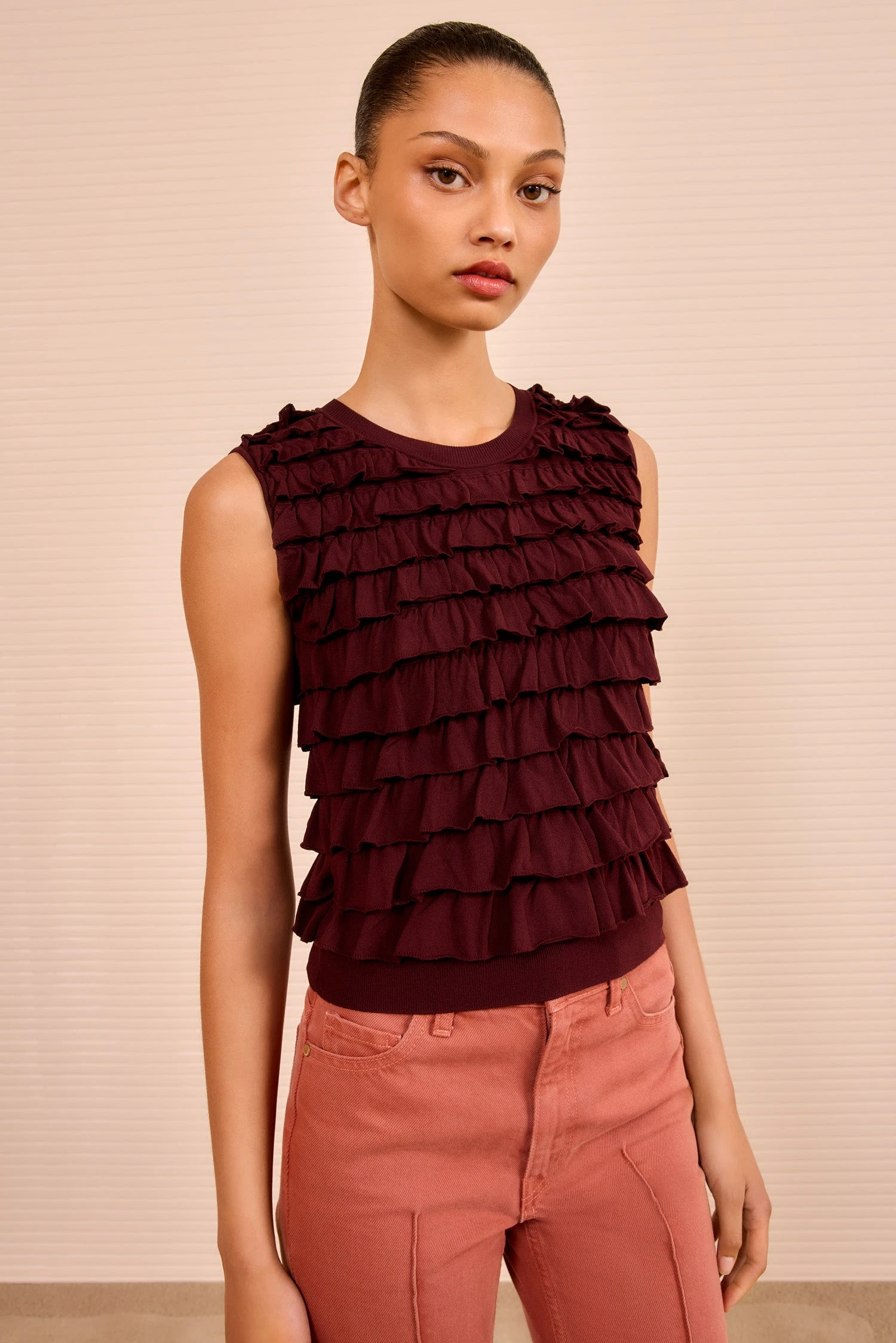 ULLA JOHNSON Lula Tank - Claret 1 ULLA JOHNSON Lula Tank - Claret