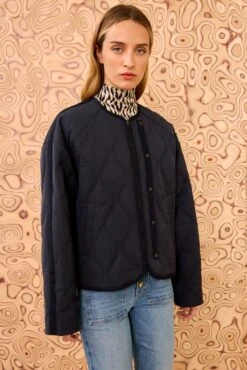 ULLA JOHNSON Malone Quilted Jacket - Midnight -ULLA JOHNSON Outlet ULLAJOHNSON MaloneQuiltedNylonJacket MIDNIGHT PS260511 04 d2c0dce1 df70 41c8 9748 fb1fa5a201ed