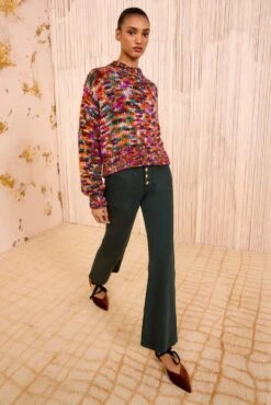 ULLA JOHNSON Maude Multicolor Knit Pullover - Quartz 6 ULLA JOHNSON Maude Multicolor Knit Pullover - Quartz -ULLA JOHNSON Outlet ULLAJOHNSON MaudeMulticolorKnitPullover QUARTZ FA250718 03