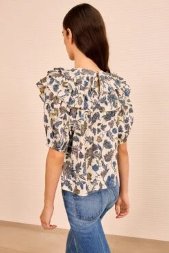ULLA JOHNSON Mira Puff Sleeve Top - Porcelain -ULLA JOHNSON Outlet ULLAJOHNSON MiraPuffSleeveTop PORCELAIN PS260236 04
