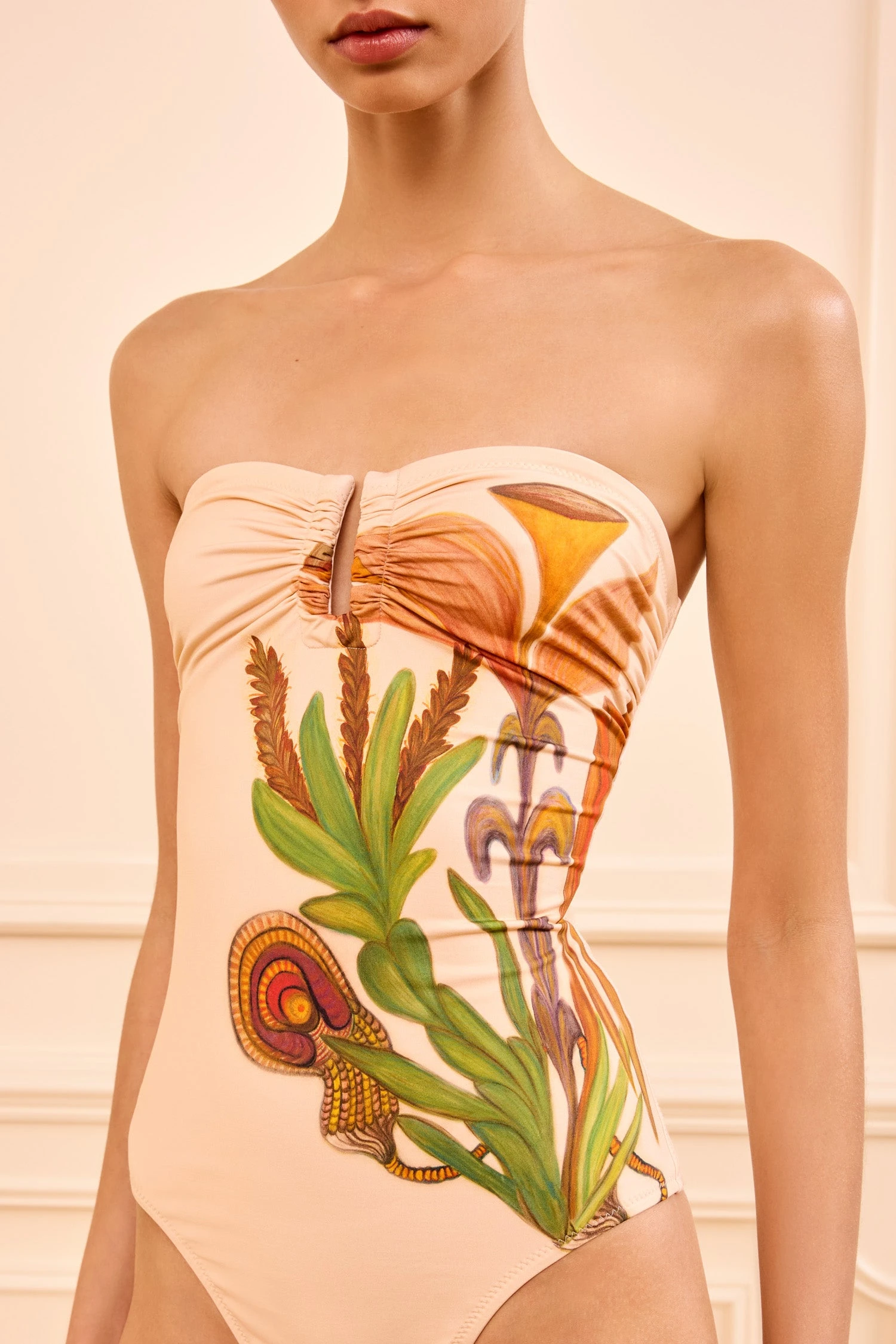 ULLA JOHNSON Monterey Strapless Maillot - Inner Nature 2 ULLA JOHNSON Monterey Strapless Maillot - Inner Nature - Image 2