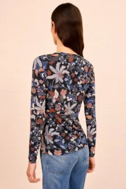 ULLA JOHNSON Neri Long Sleeve Ruched Top - Moonlight Floral 7 ULLA JOHNSON Neri Long Sleeve Ruched Top - Moonlight Floral -ULLA JOHNSON Outlet ULLAJOHNSON NERITOP MOONLIGHTFLORAL UJ990807 04
