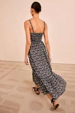 ULLA JOHNSON Nadine Cami Midi Dress - Graphite 7 ULLA JOHNSON Nadine Cami Midi Dress - Graphite -ULLA JOHNSON Outlet ULLAJOHNSON NadineCamiMidiDress GRAPHITE PS260183 04