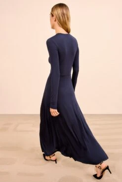 ULLA JOHNSON Naia Long Sleeve Ruched Dress - Midnight -ULLA JOHNSON Outlet ULLAJOHNSON NaiaLongSleeveRuchedDress MIDNIGHT PS260811 04 99be8aba 4096 4c3b b518 6f2841f2ae97