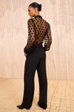 ULLA JOHNSON Ollie Mid–Rise Pants - Noir 9 ULLA JOHNSON Ollie Mid–Rise Pants - Noir -ULLA JOHNSON Outlet ULLAJOHNSON OllieMid RisePants NOIR FA250407 04 a7b3b072 3ae2 4b0d 9c1a 2fcbf0ad9fcc