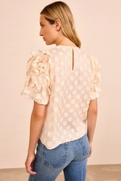 ULLA JOHNSON Opal Puff Sleeve Top - Conch -ULLA JOHNSON Outlet ULLAJOHNSON OpalPuffSleeveTop CONCH PS260218 04