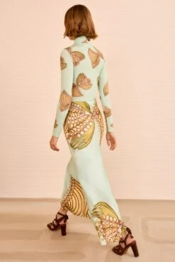 ULLA JOHNSON Pera Midi Slip Skirt - Water Blossoms -ULLA JOHNSON Outlet ULLAJOHNSON PeraSilkSlipSkirt WATERBLOSSOMS PS260327 06