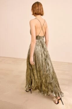 ULLA JOHNSON Persephone Pleated Cami Gown - Lumen -ULLA JOHNSON Outlet ULLAJOHNSON PersephoneDress LUMEN PS260159 04