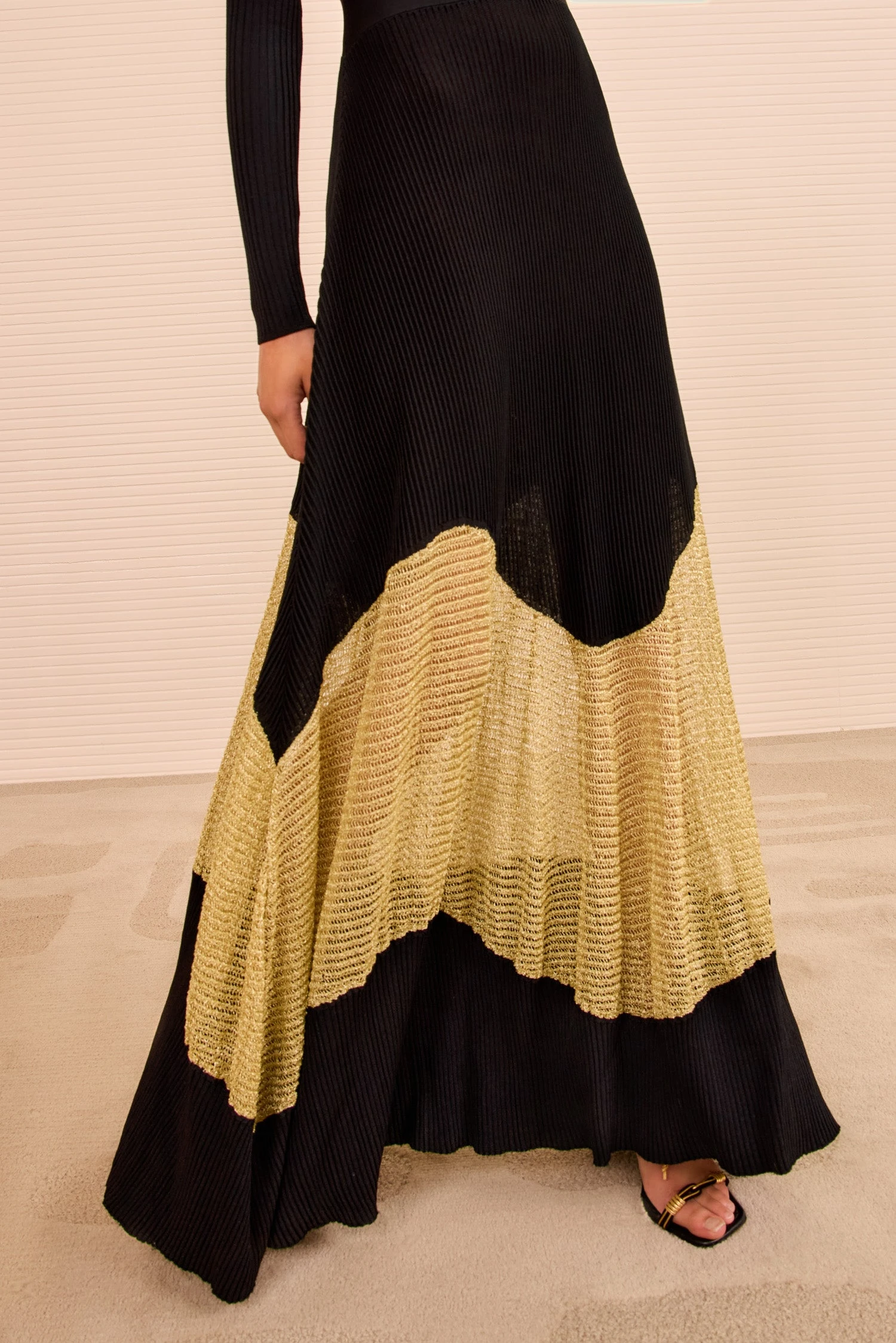 ULLA JOHNSON Roanne Long Dress - Gold Noir 2 ULLA JOHNSON Roanne Long Dress - Gold Noir - Image 2