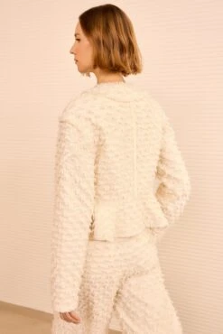 ULLA JOHNSON Rosalind Zip Peplum Jacket - Ivory -ULLA JOHNSON Outlet ULLAJOHNSON RosalindZipUpJacket IVORY PS260505 05 01194f3a 76f1 45fa b367 b908c32ffb5e