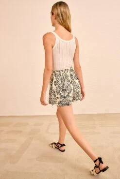 ULLA JOHNSON Rowan Belted Short - Ivory Flora 7 ULLA JOHNSON Rowan Belted Short - Ivory Flora -ULLA JOHNSON Outlet ULLAJOHNSON RowanPrintedCottonShort IVORYFLORA PS260415 04