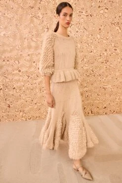 ULLA JOHNSON Selene Peplum Pullover - Alabaster -ULLA JOHNSON Outlet ULLAJOHNSON SeleneShortSleeveKnitPullover ALABASTER PS260700 03