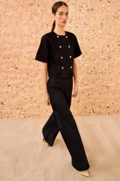 ULLA JOHNSON The Serge Shirt Sleeve Jacket - Noir 8 ULLA JOHNSON The Serge Shirt Sleeve Jacket - Noir -ULLA JOHNSON Outlet ULLAJOHNSON SergeJacket Noir UJ9905053 03