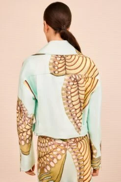 ULLA JOHNSON Signal Cropped Belted Jacket - Water Blossoms 10 ULLA JOHNSON Signal Cropped Belted Jacket - Water Blossoms -ULLA JOHNSON Outlet ULLAJOHNSON SignalCroppedBuckledJacket WATERBLOSSOMS PS260516 05