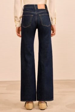 ULLA JOHNSON The Agatha Straight Leg Pintuck Jean - Tigris -ULLA JOHNSON Outlet ULLAJOHNSON TheAgathaMidRiseJean TIGRIS UJ9904061 05