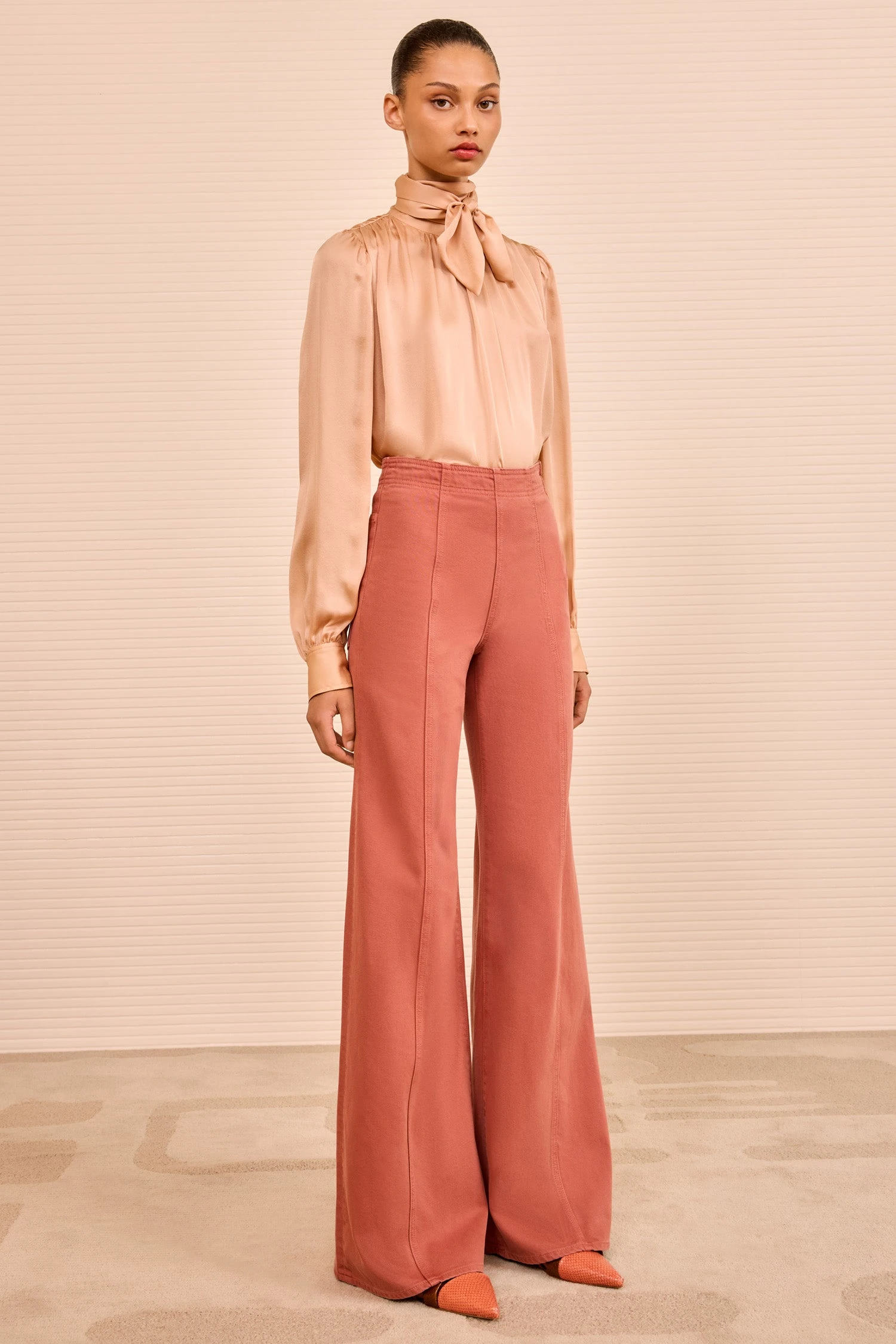 ULLA JOHNSON The Bianca Jean - Garden Rose 2 ULLA JOHNSON The Bianca Jean - Garden Rose - Image 2