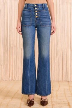 ULLA JOHNSON The Lou Jean - Nile 7 ULLA JOHNSON The Lou Jean - Nile -ULLA JOHNSON Outlet ULLAJOHNSON TheLouHighRiseJean NILE UJ9904053 02 Alt