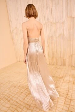 ULLA JOHNSON The Reine Pleated Gown - Opal 7 ULLA JOHNSON The Reine Pleated Gown - Opal -ULLA JOHNSON Outlet ULLAJOHNSON TheReinePleatedGown OPAL PF250178 04