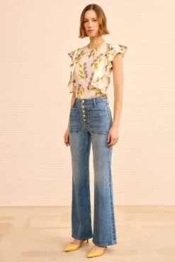 ULLA JOHNSON Outlet 44 ULLA JOHNSON Outlet -ULLA JOHNSON Outlet ULLAJOHNSON TheStretchLouHighRiseJean DANUBE UJ9904060 01 MAIN