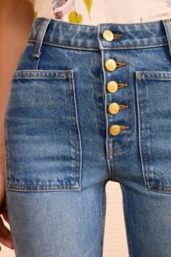 ULLA JOHNSON The Stretch Lou Jean - Danube -ULLA JOHNSON Outlet ULLAJOHNSON TheStretchLouHighRiseJean DANUBE UJ9904060 03