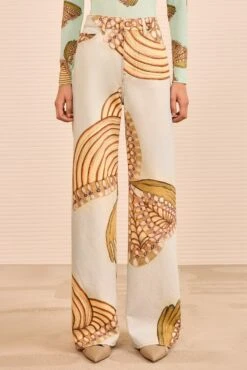 ULLA JOHNSON The Willow Wide Leg Jean - Water Blossoms -ULLA JOHNSON Outlet ULLAJOHNSON TheWillowWideLegJean WATERBLOSSOMS UJ9904066 02 Alt