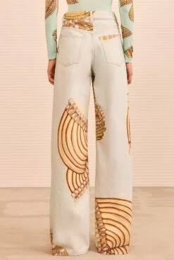 ULLA JOHNSON The Willow Wide Leg Jean - Water Blossoms -ULLA JOHNSON Outlet ULLAJOHNSON TheWillowWideLegJean WATERBLOSSOMS UJ9904066 05