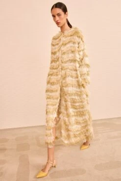 ULLA JOHNSON Theo Fringe Coat - Dune 9 ULLA JOHNSON Theo Fringe Coat - Dune -ULLA JOHNSON Outlet ULLAJOHNSON TheoCoat DUNE PS261206 03 1