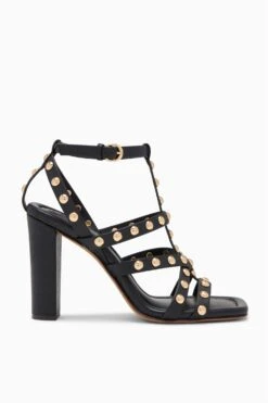 ULLA JOHNSON Bijou Studded High Heel - Noir