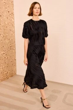 ULLA JOHNSON Vayda SS Top - Noir