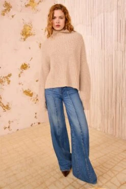 ULLA JOHNSON Veron Alpaca Knit Turtleneck - Dune -ULLA JOHNSON Outlet ULLAJOHNSON VeronAlpacaKnitTurtleneck DUNE FA250717 03