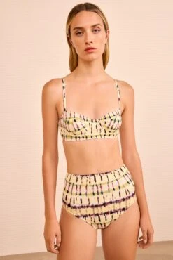 ULLA JOHNSON Zahara Bra Cup Bikini Top - Ombre