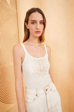 ULLA JOHNSON Ameline Tank - Ivory 9 ULLA JOHNSON Ameline Tank - Ivory -ULLA JOHNSON Outlet ULLA JOHNSON AMELINE TANK IVORY 05