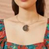 ULLA JOHNSON Ammonite Choker - Brown Ammonite