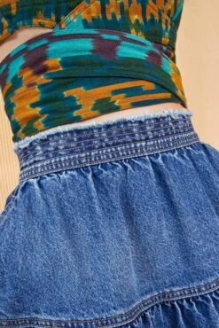 ULLA JOHNSON The Astrid Skirt - Danube Medium Indigo Wash 9 ULLA JOHNSON The Astrid Skirt - Danube Medium Indigo Wash -ULLA JOHNSON Outlet ULLA JOHNSON ASTRID SKIRT DANUBE 0027