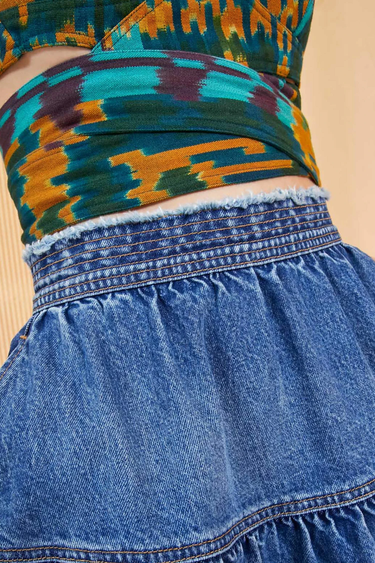 ULLA JOHNSON The Astrid Skirt - Danube Medium Indigo Wash 5 ULLA JOHNSON The Astrid Skirt - Danube Medium Indigo Wash - Image 5